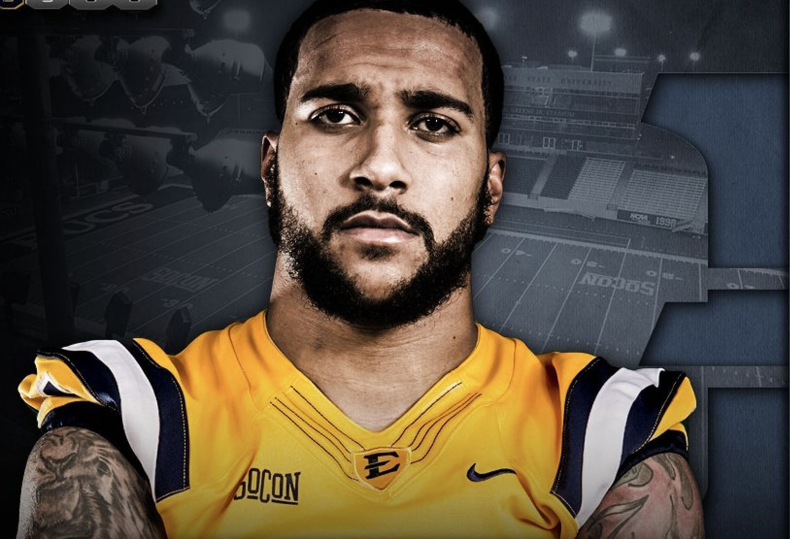 East Tennessee State linebacker Jared Folks