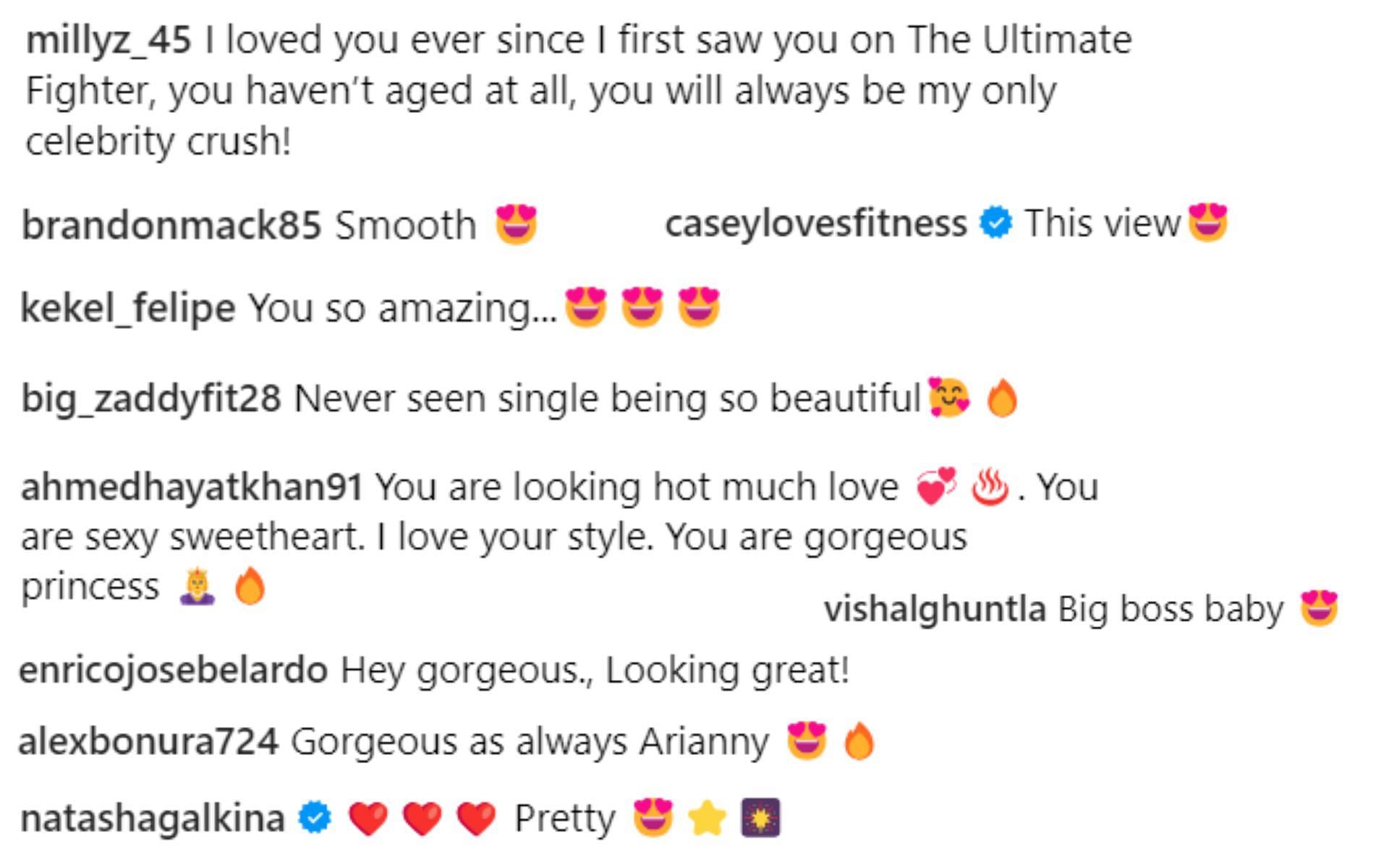 Fan reactions to Arianny Celeste&#039;s post