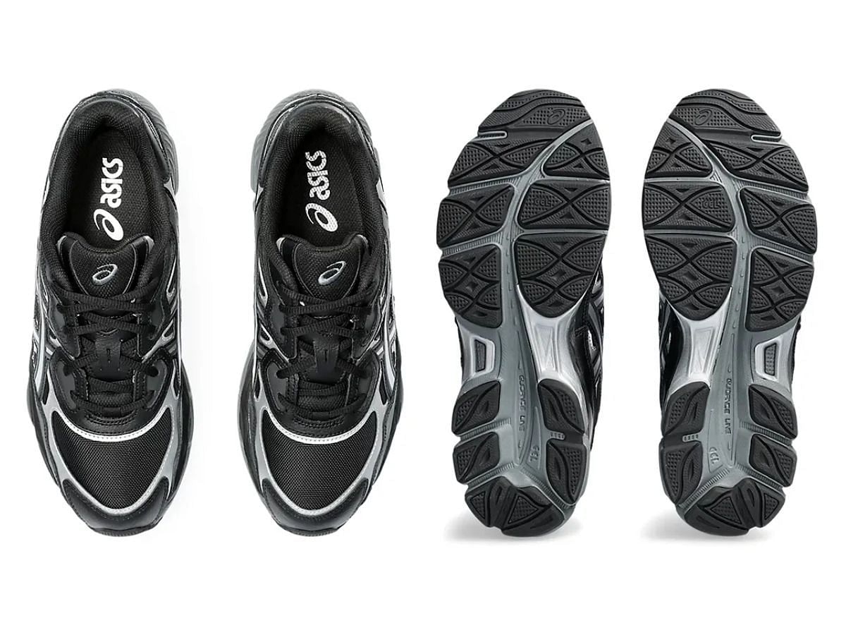 ASICS GEL-NYC &ldquo;Black / Graphite Gray&rdquo; sneakers (Image via Sneaker News)