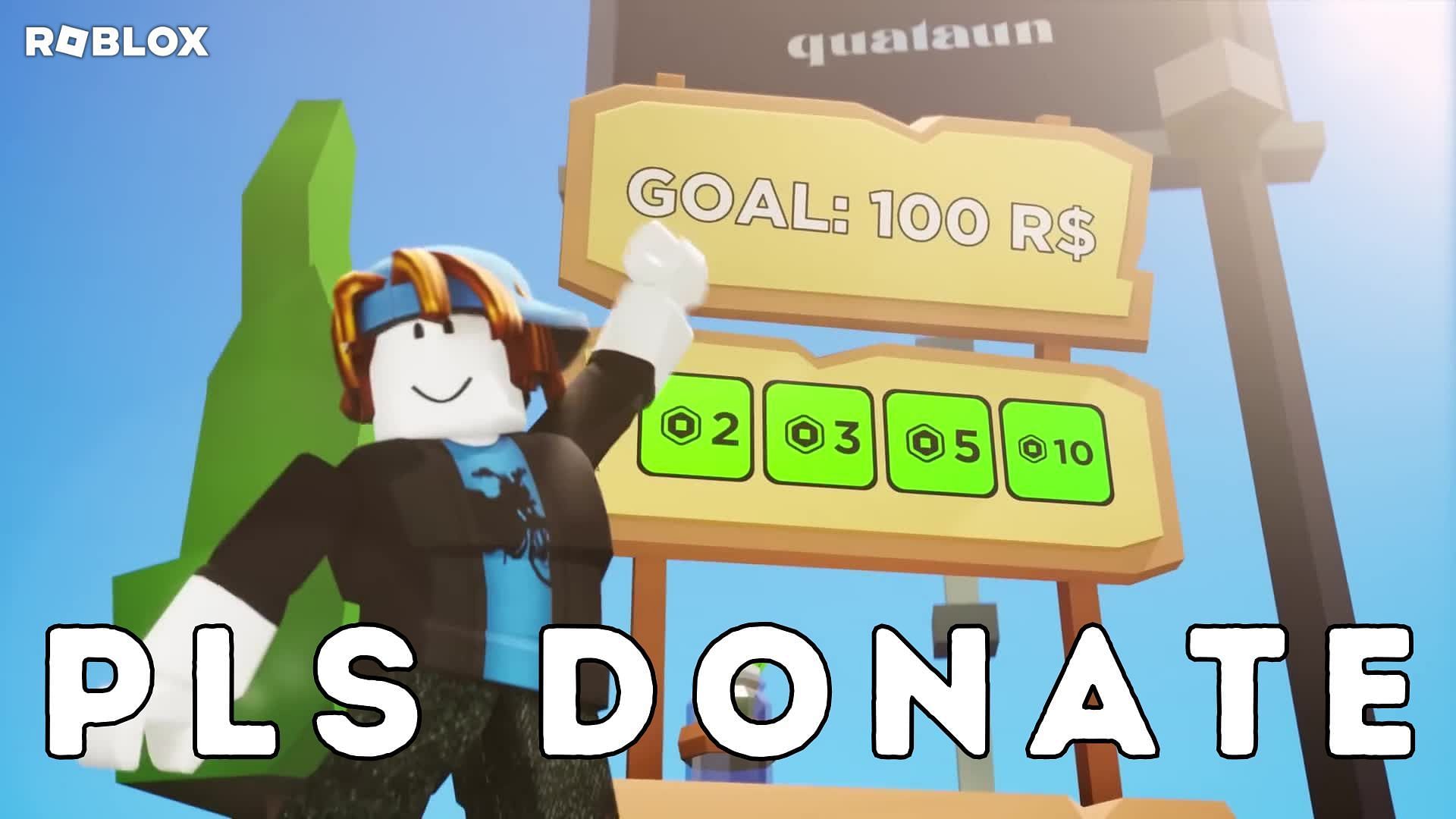 Gameplay cover for Pls Donate (Image via Roblox)