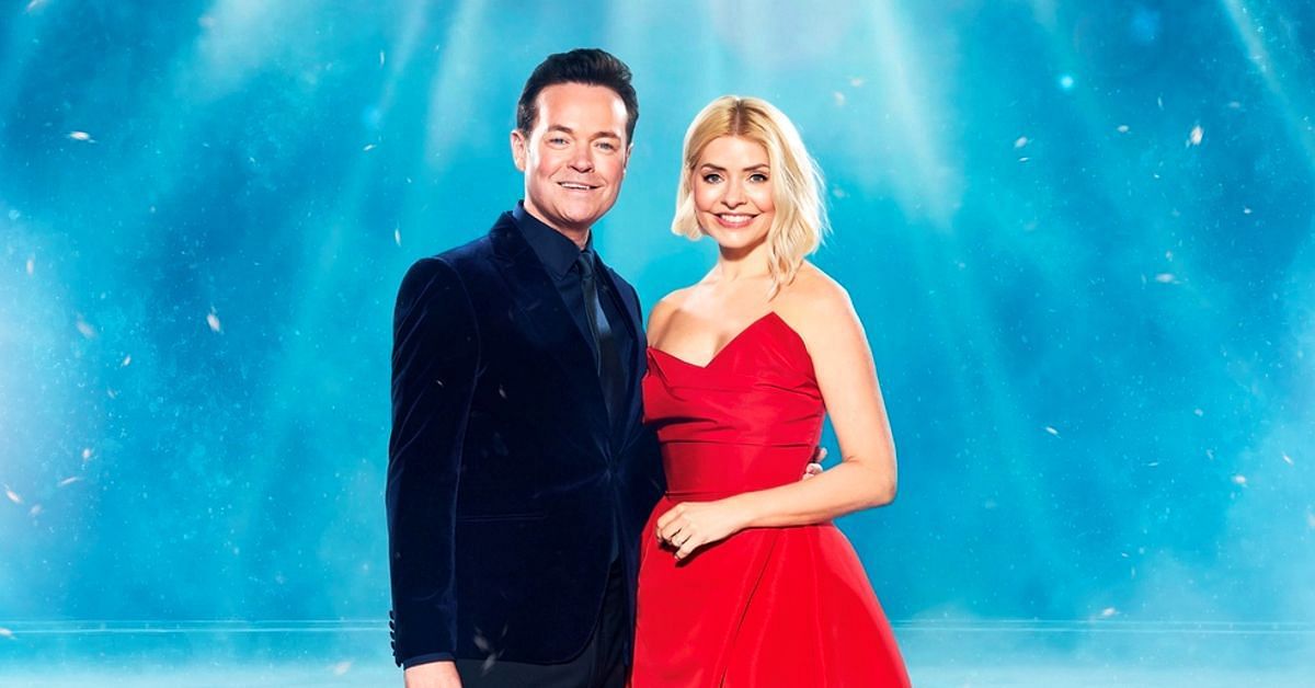 Stephen Mulhern and Holly Willoughby co-host Dancing On Ice 2024 (Image via X/@StephenMulhern)
