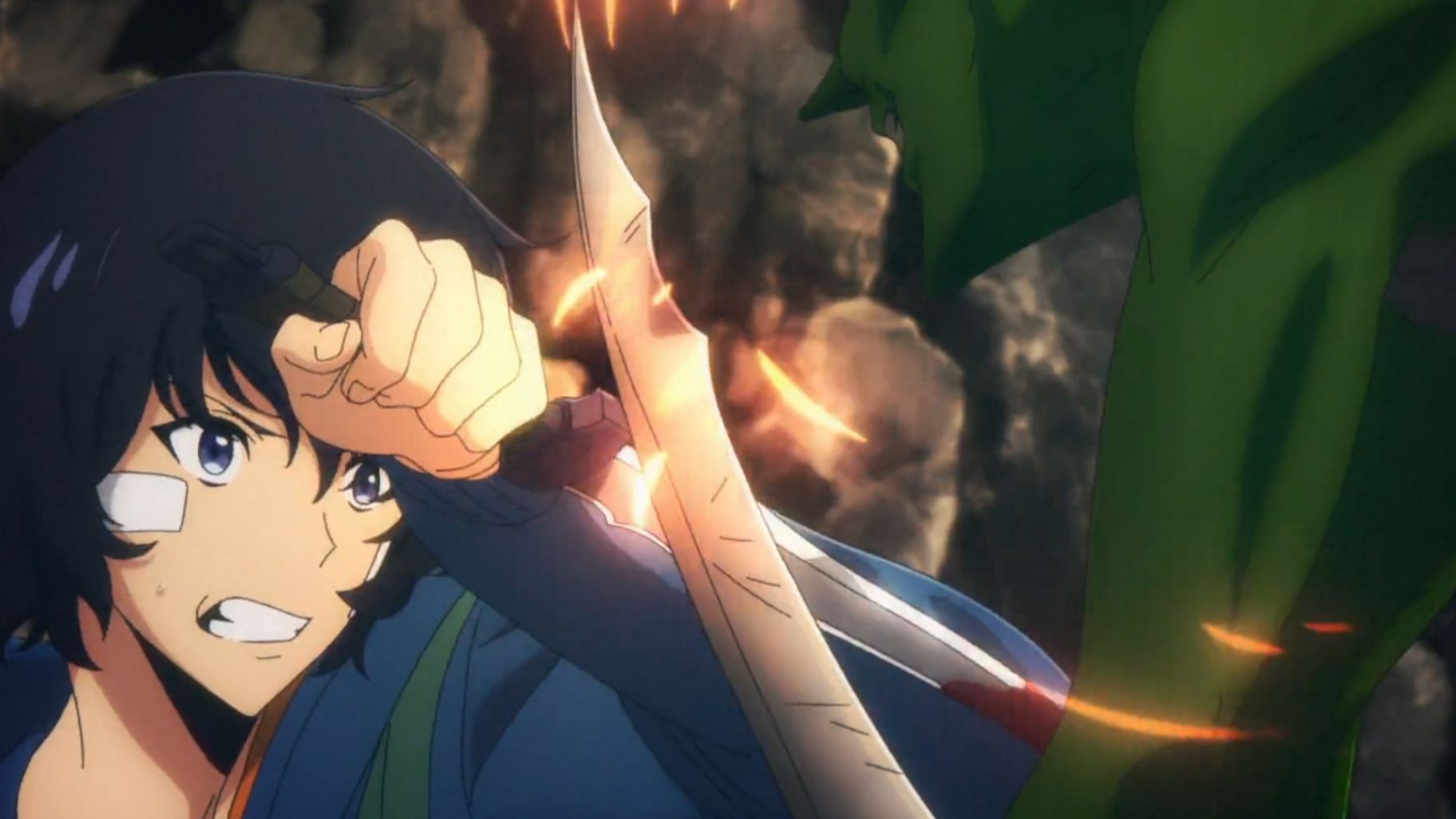 Jin-Woo fighting the Goblin (Image via A-1 Pictures)