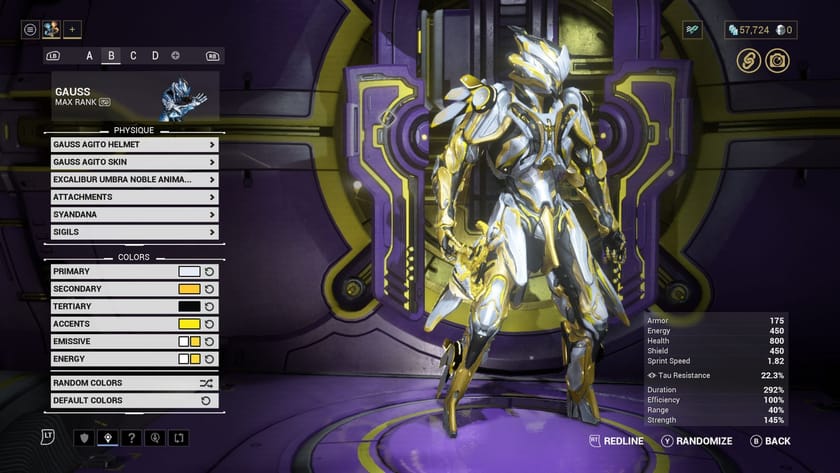 WARFRAME GAUSS PRIME MOD BUILD visual data 7
