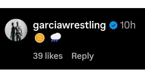 Daniel Garcia's reaction to Bronson Reed teasing WWE signing Okada