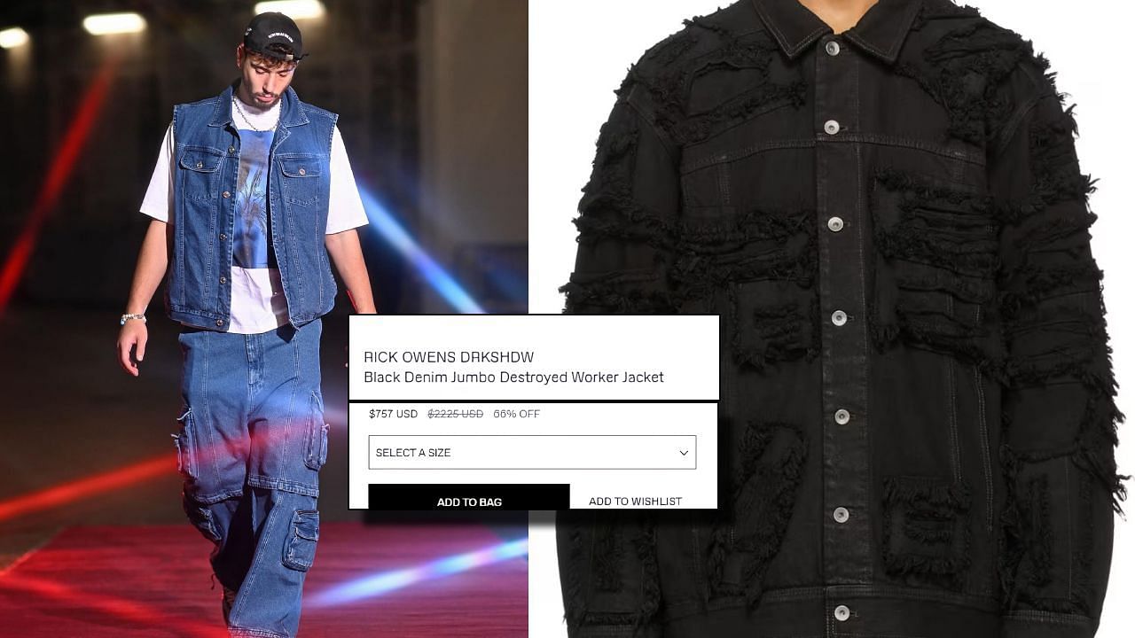 Alperen Sengun arrives for the Rockets-Heat game in $2225 Denim Jacket