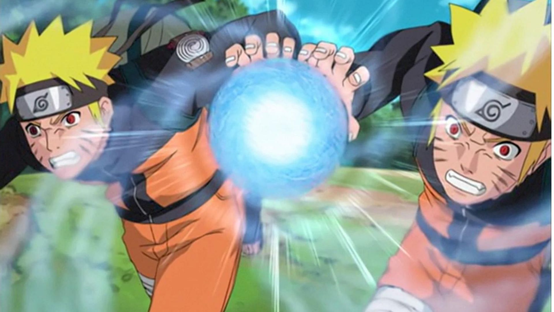Naruto using Big Ball Rasengan in Naruto Shippuden (Image via Studio Pierrot)