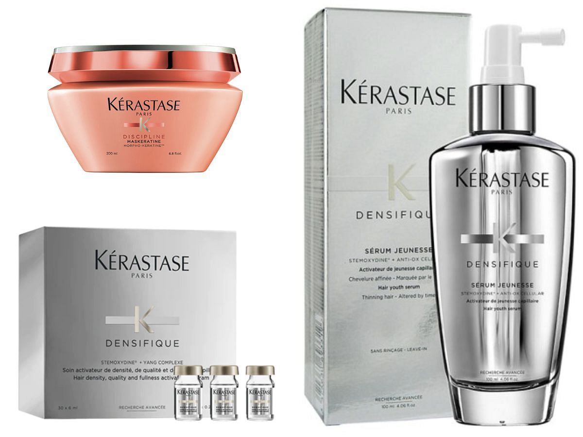 K&eacute;rastase products as a remedial measure for hair thinning