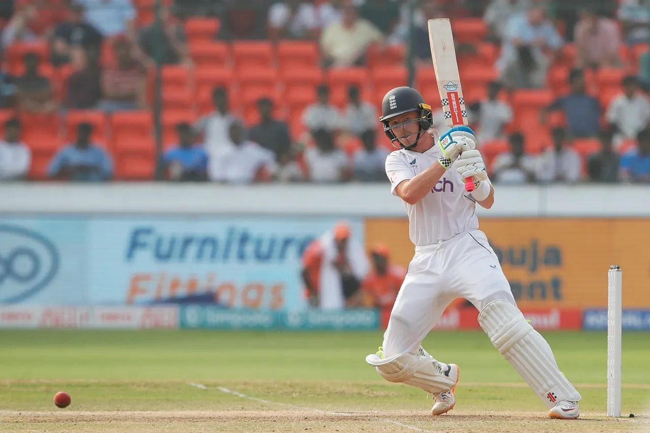 Ollie Pope has struck 17 fours during his unbeaten innings. [P/C: BCCI]