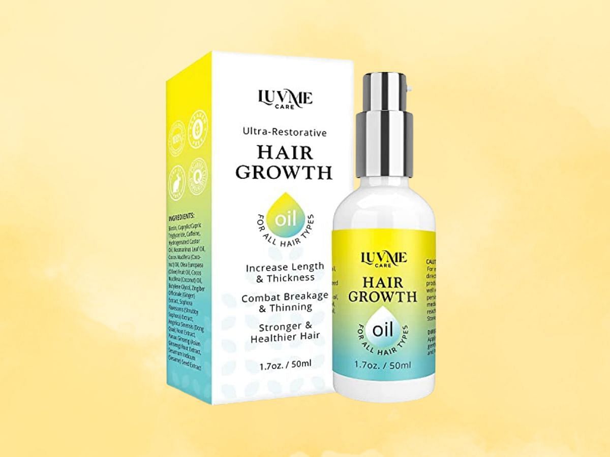 One of the best serums for hair growth-Luv Me Ultra-Restorative Hair Growth Oil Serum (Image via Amazon)