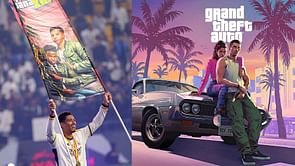 GTA themed poster caught the eyes of footballer Jude Bellingham, proudly held it in the stadium