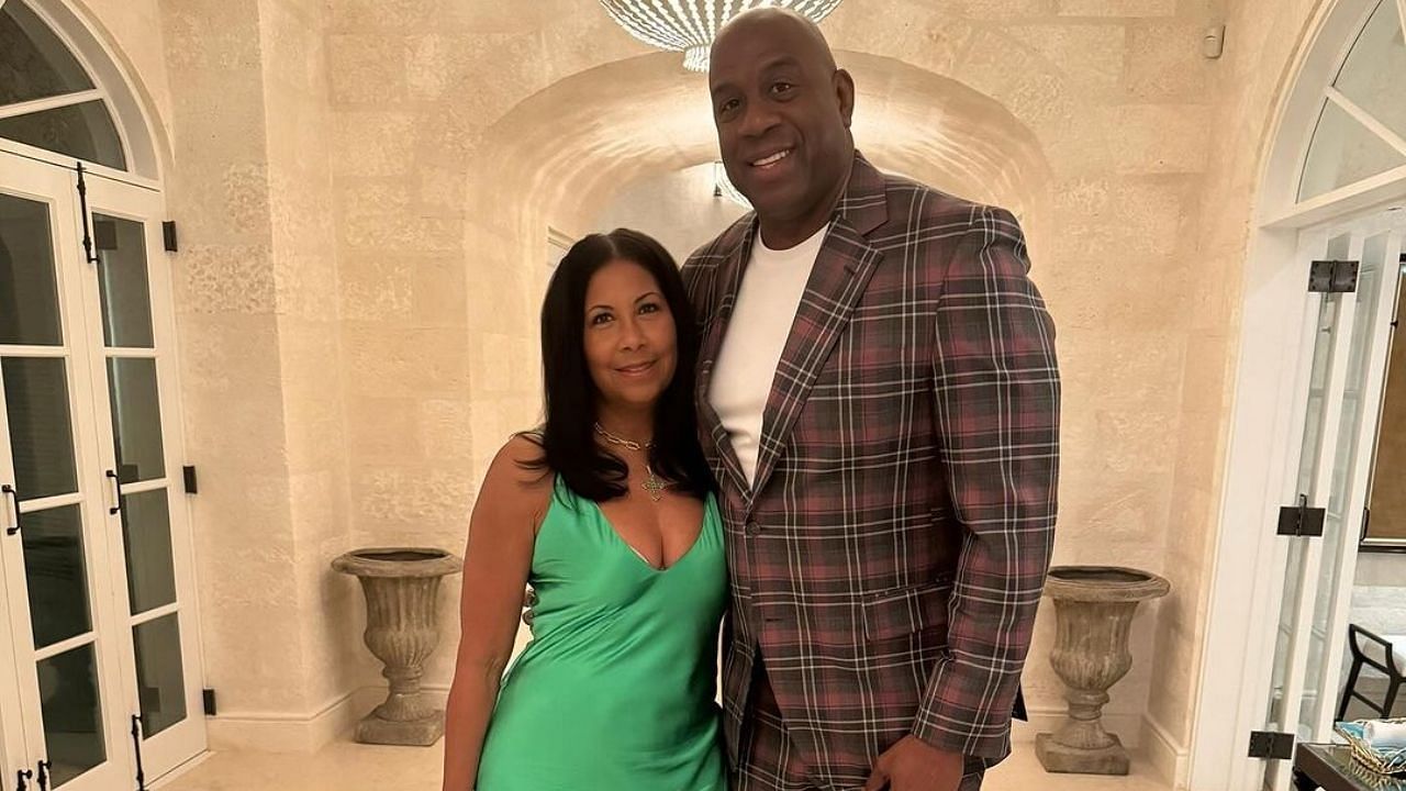 Magic Johnson wished his wife Cookie with a memorable social media post(Image source: Instagram @magicjohnson)