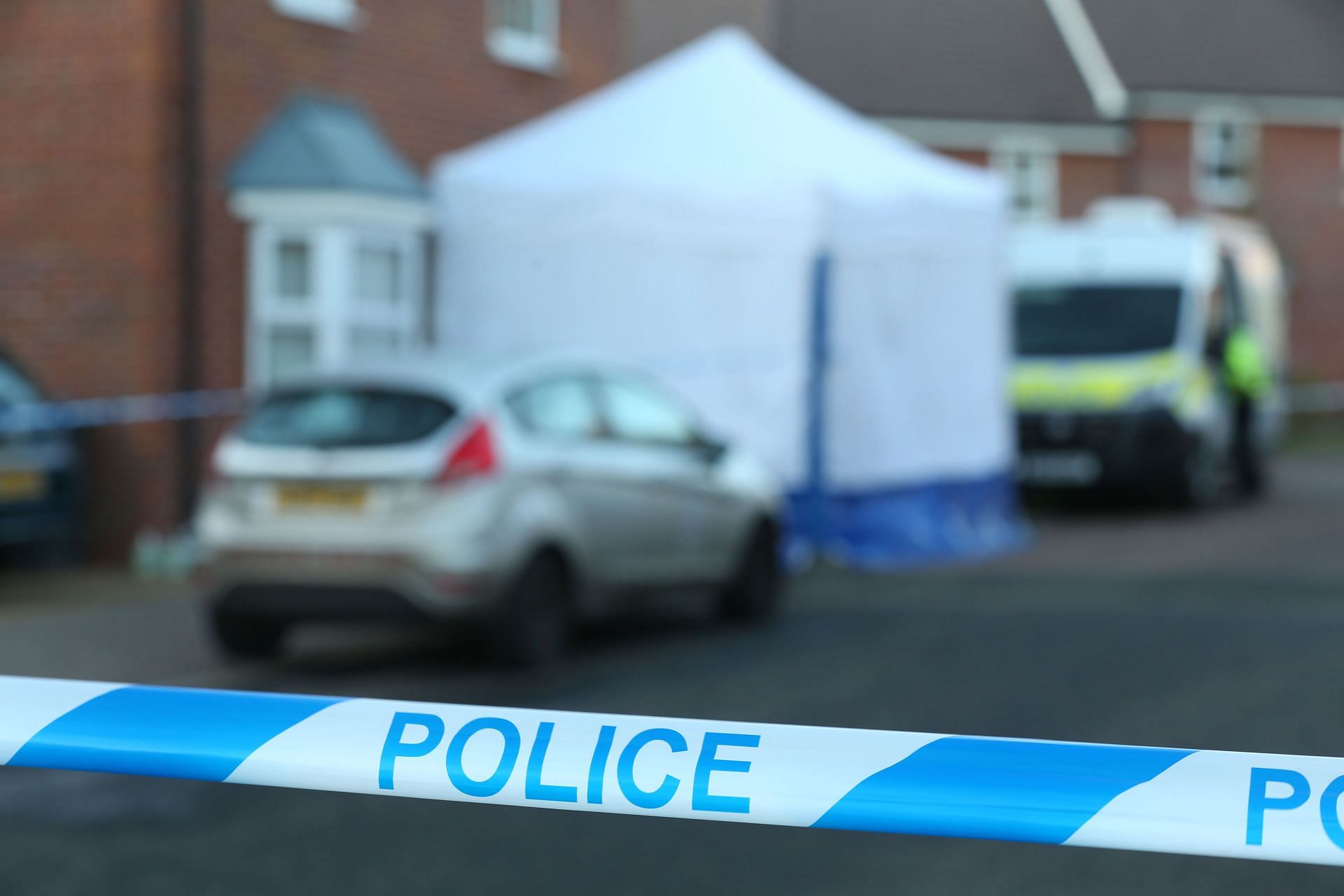 A forensic investigation at the scene in south Bristol, where Max Dixon and Mason Rist were stabbed (Image via Getty)