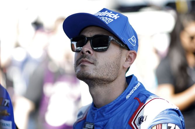 "I assumed it was my nose that cut his tire": Kyle Larson on battling reigning World of Outlaws champion during first Wild West Shootout victory