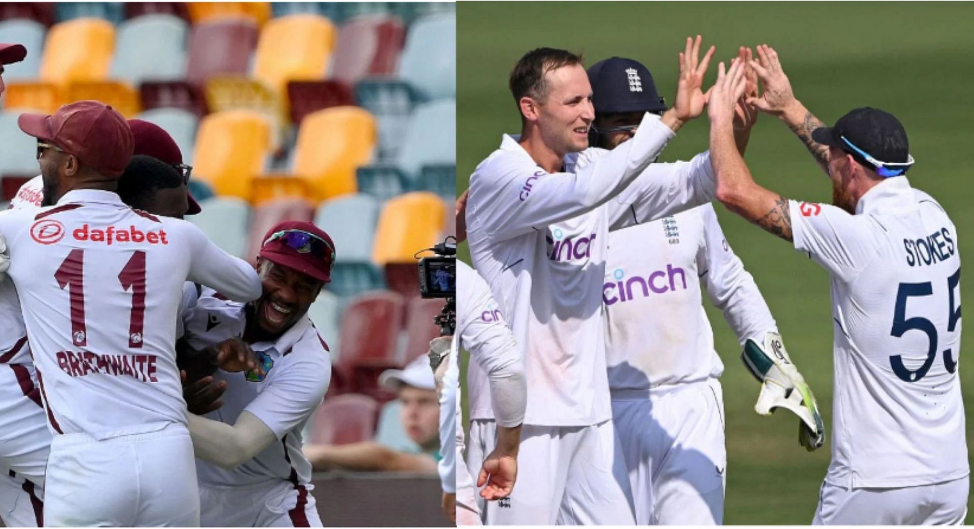 Test cricket witnessed two major upsets on an eventful sunday