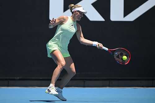 Kerber in action on the women's tour