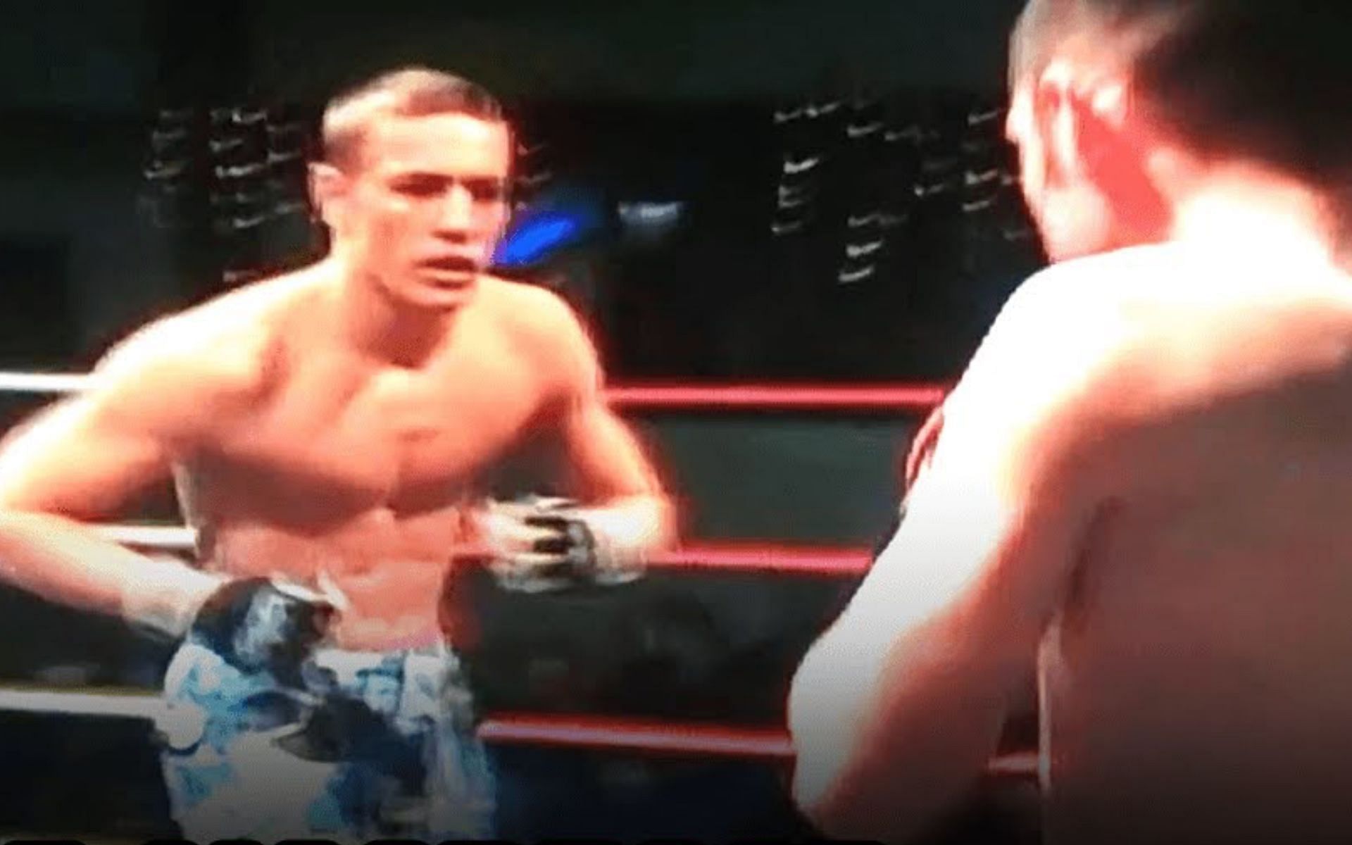 Conor McGregor vs Kieran Campbell in his first amateur fight. (via YouTube TheMacLife)