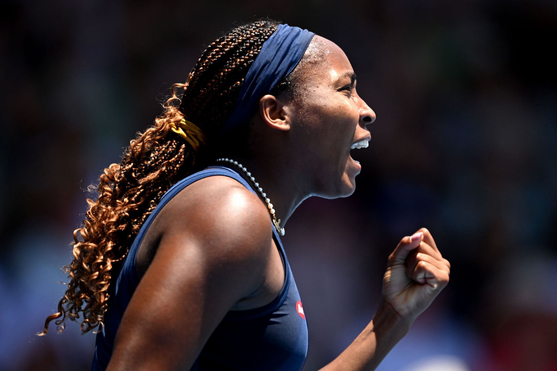 Coco Gauff at the ASB Classic, Auckland in 2024