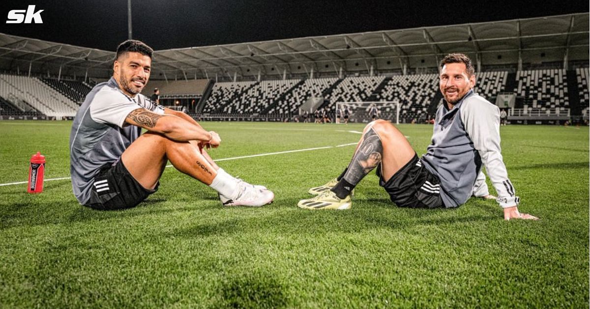 Luis Suarez (left) and Lionel Messi