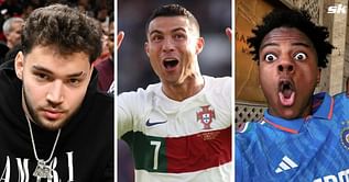 IShowSpeed reacts after being gifted special Cristiano Ronaldo watch by fellow streamer Adin Ross