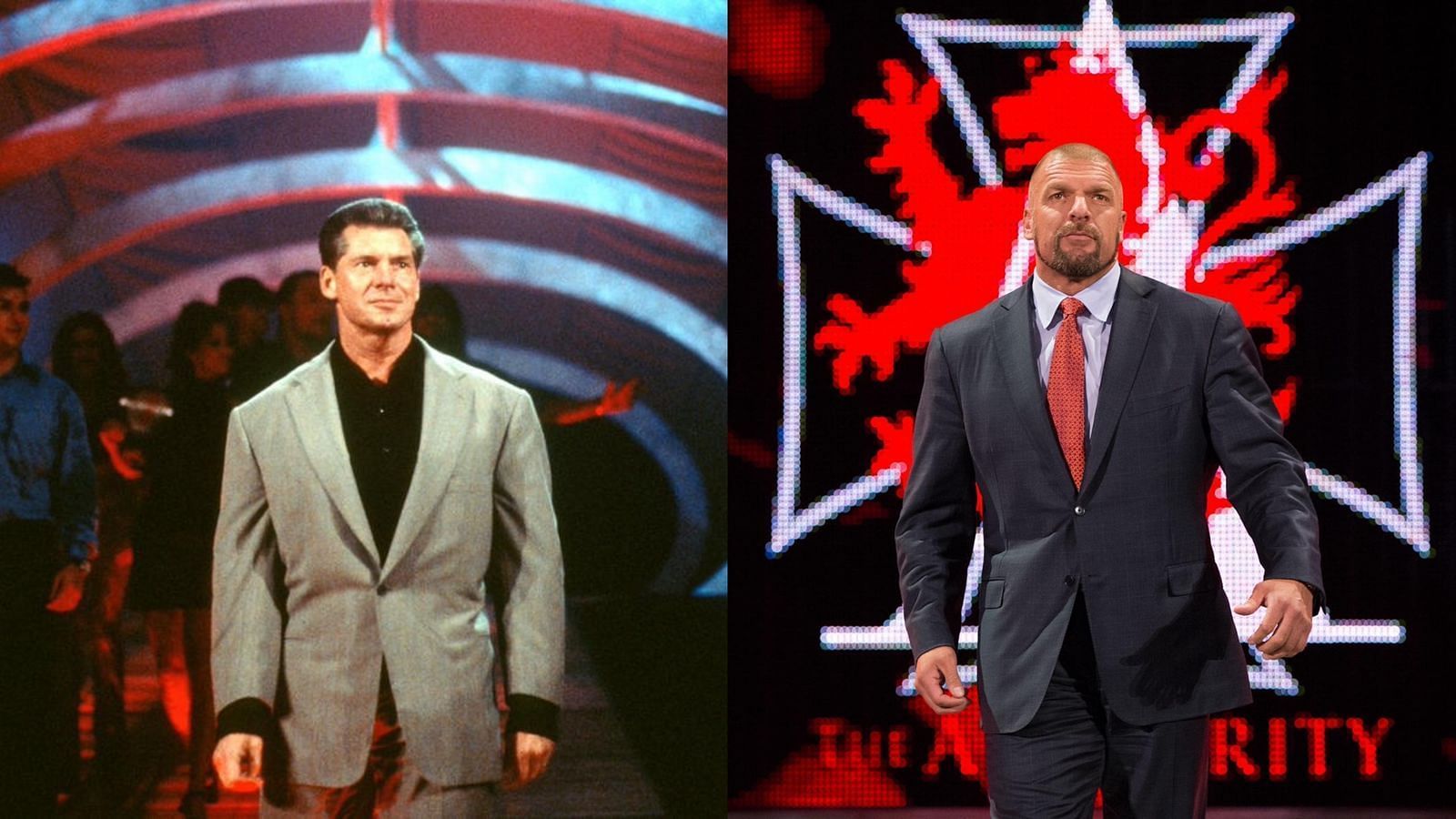 Vince McMahon (left); Triple H (right)