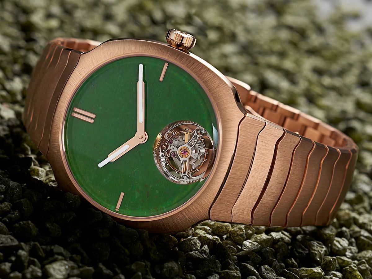 H. Moser &amp; Cie. Streamliner Tourbillon Concept Wyoming Jade Watch