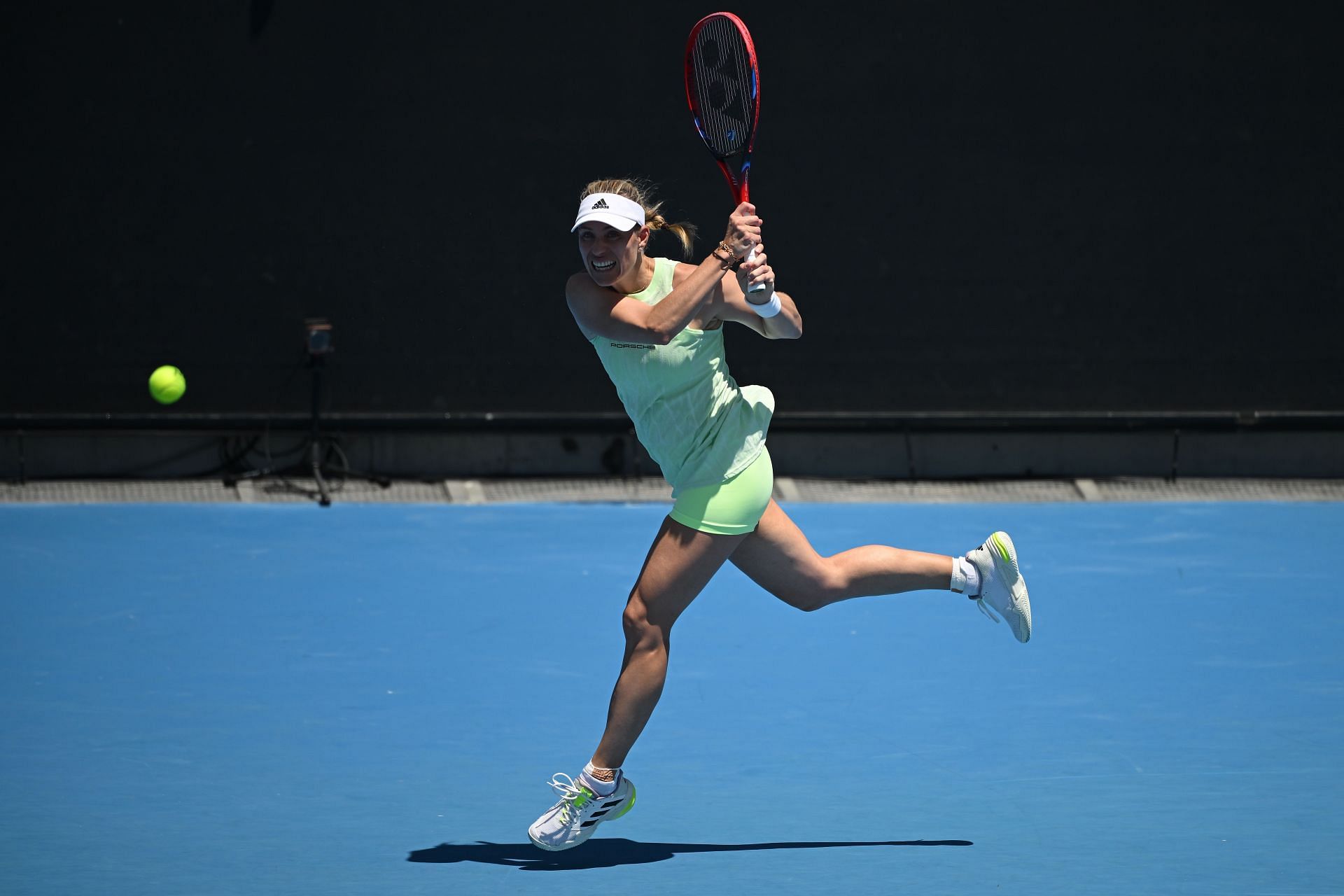 Angelique Kerber during her round one singles match against Danielle Collins at the 2024 Australian Open - Getty Images