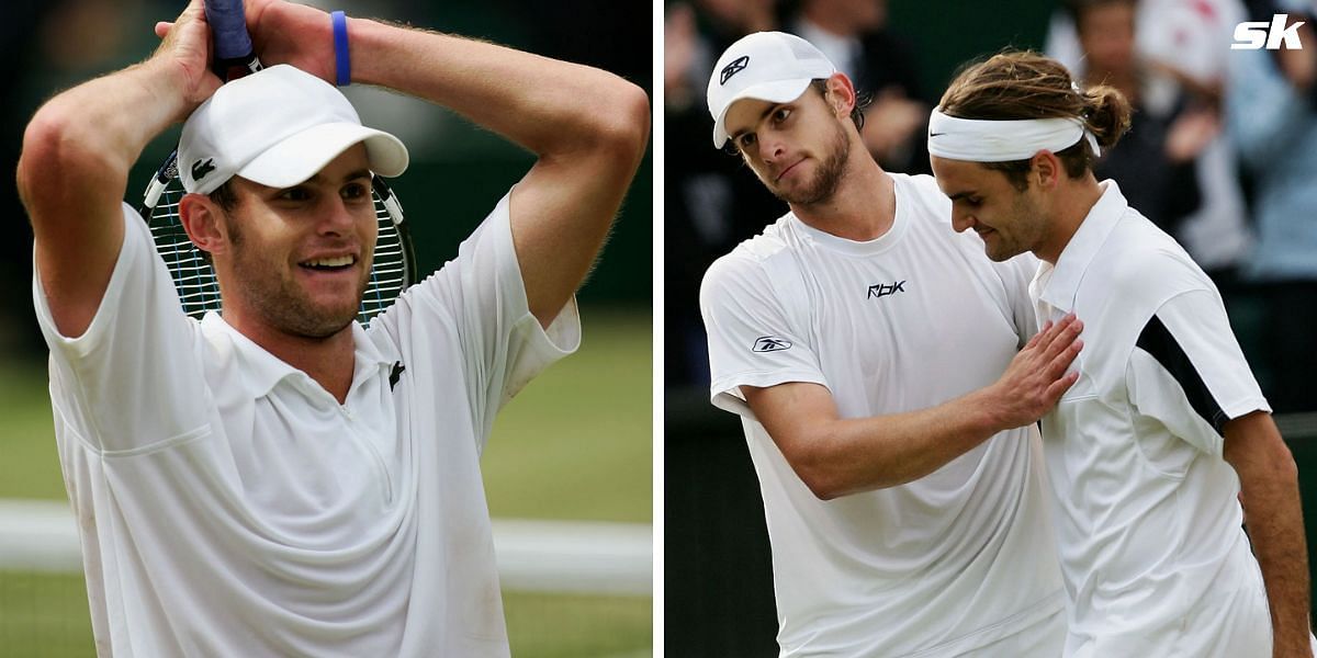 Andy Roddick and Roger Federer faced off in the 2005 Wimbledon final