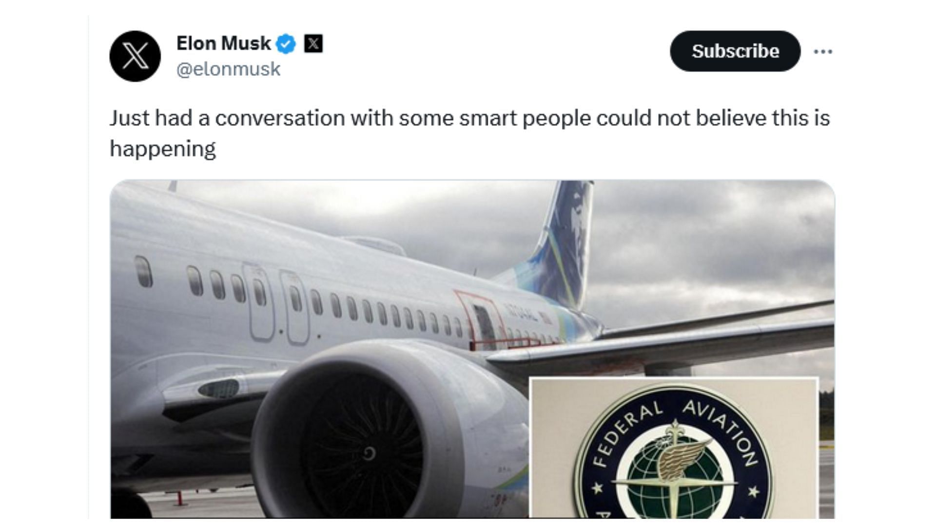 Musk&#039;s X post where he raised his voice against the organisation (Image via X / @elonmusk)