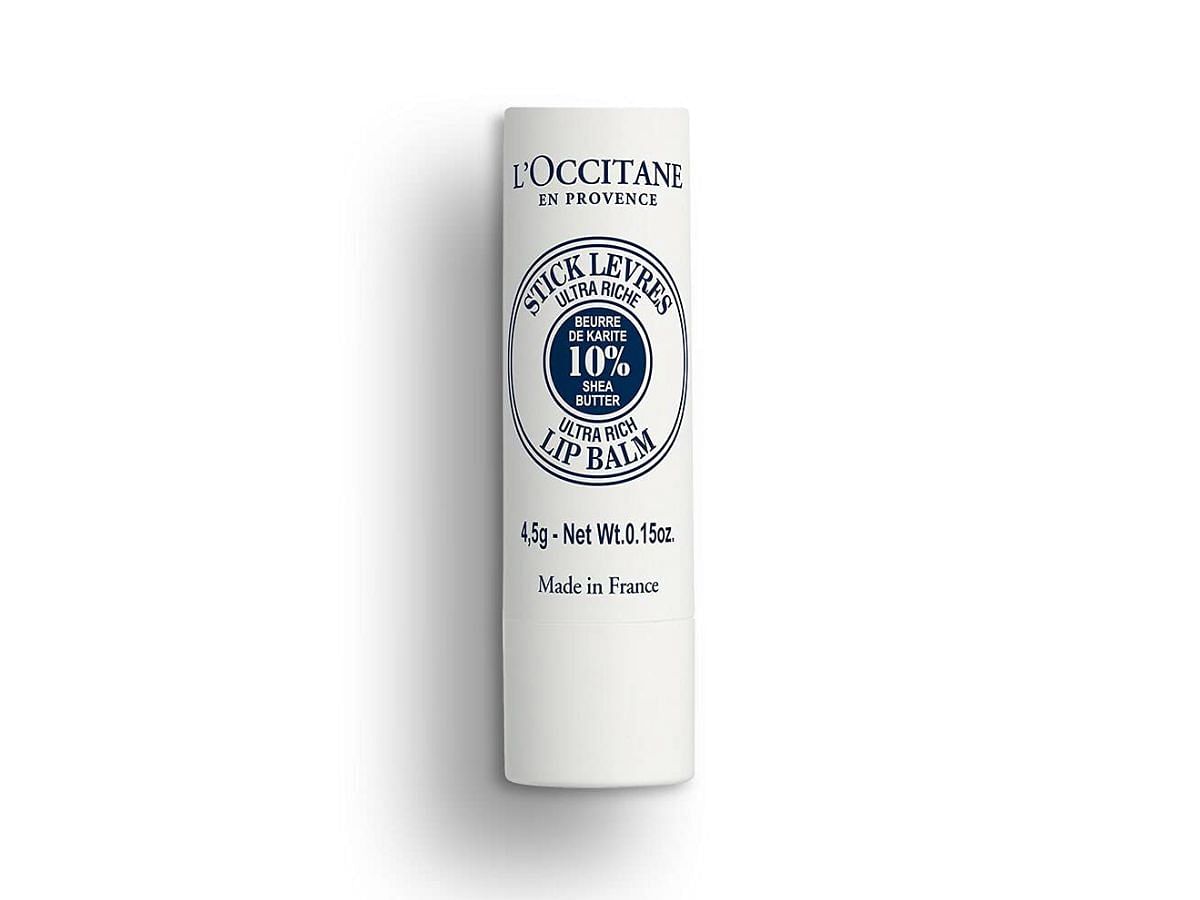 L&#039;Occitane Ultra-Rich 10% Shea Butter Nourishing Lip Balm (Image via Amazon)