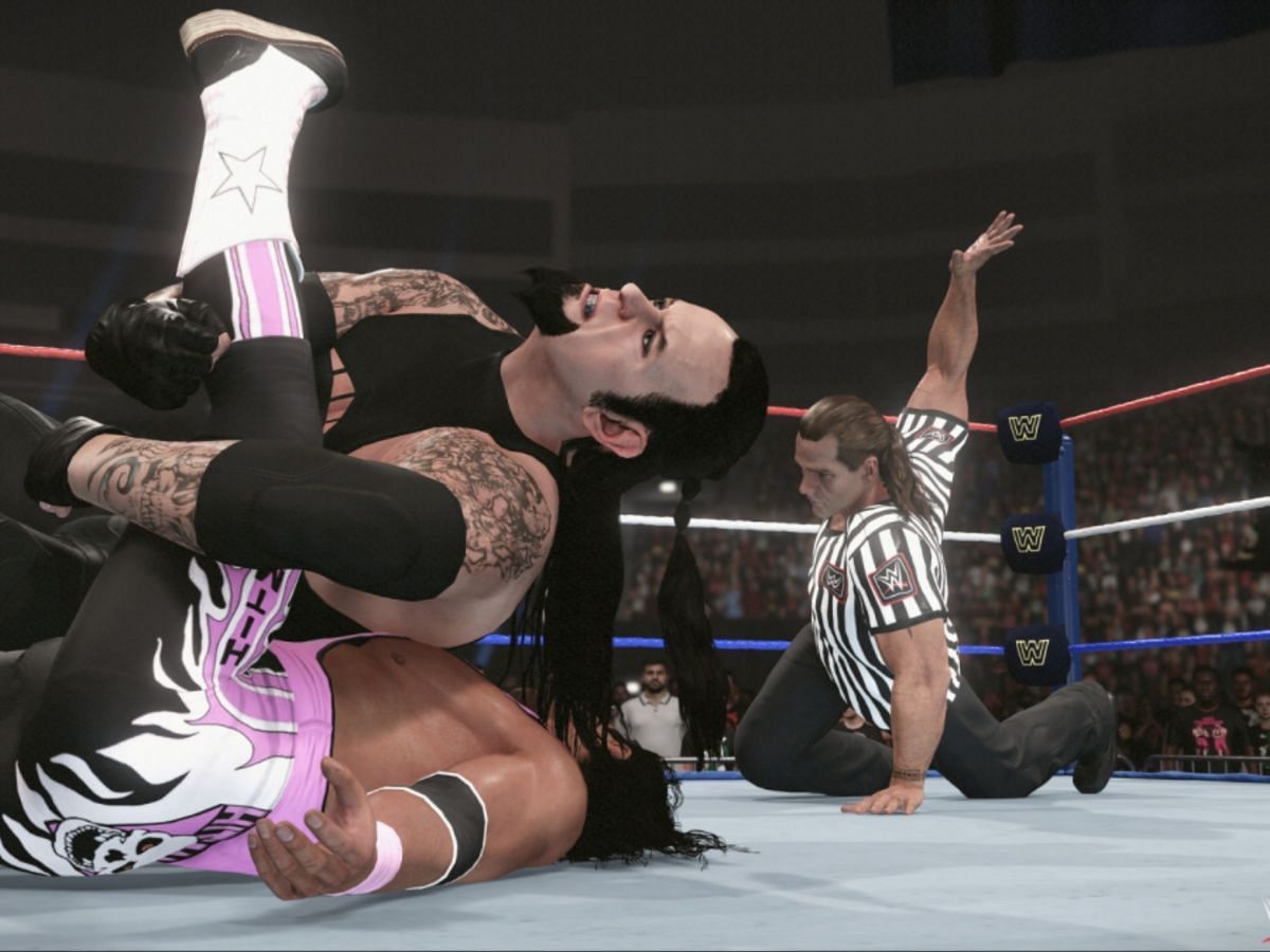 It is easier to perform submission moves if you target body parts in WWE 2K24 (Image via 2K Games)