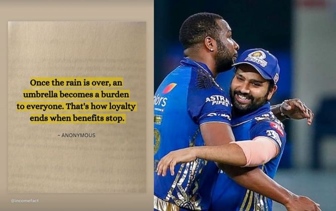 "Once the rain is over, an umbrella becomes a burden to everyone"- Kieron Pollard shares a cryptic post