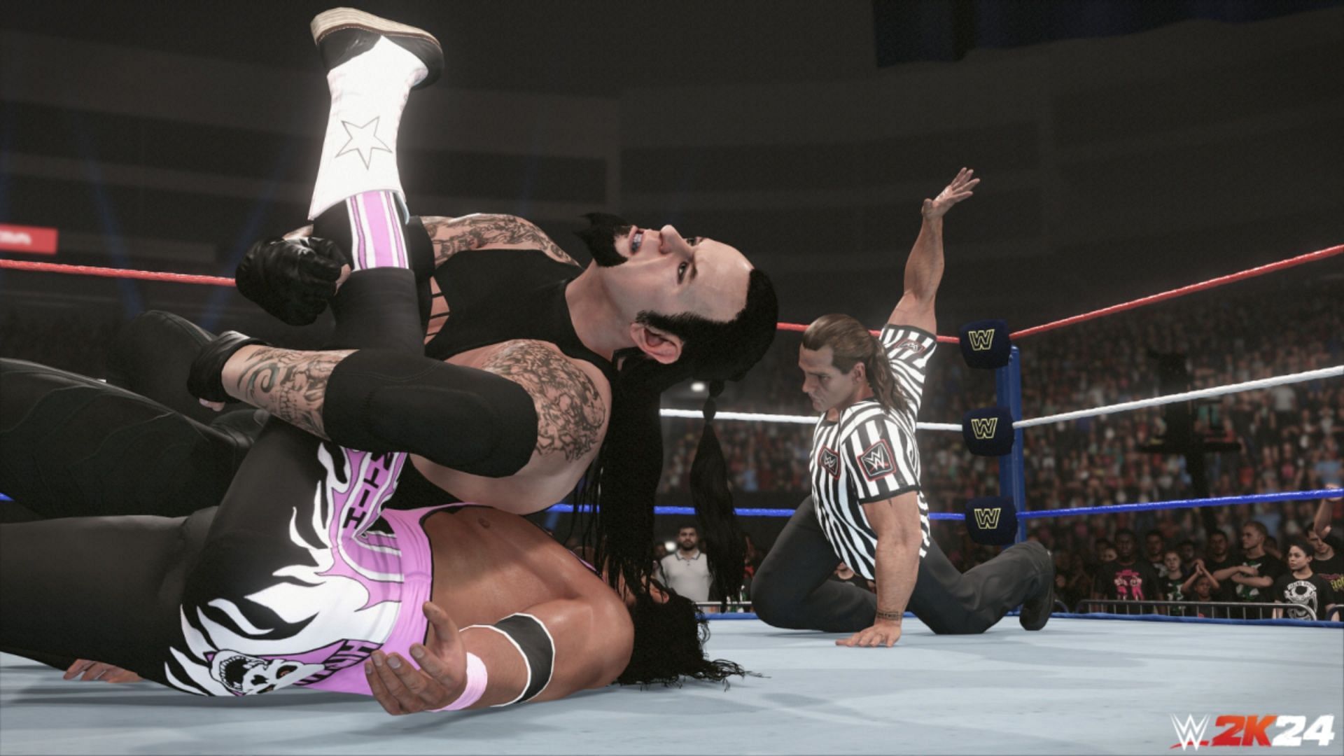 Relive some of the biggest moments in WrestleMania history in the upcoming 2K title (Image via 2K Games)