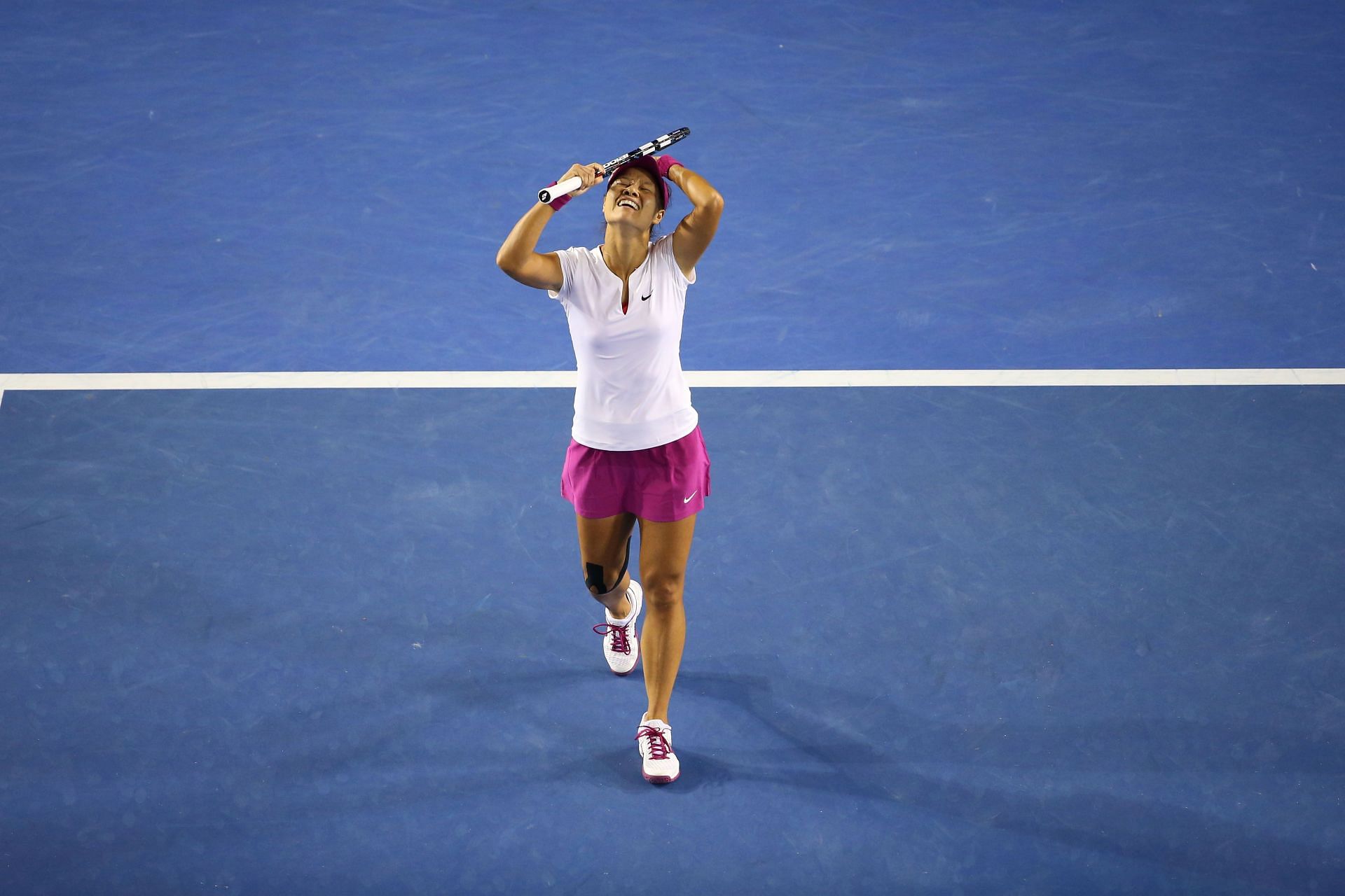 Li Na after winning the 2014 Australian Open.