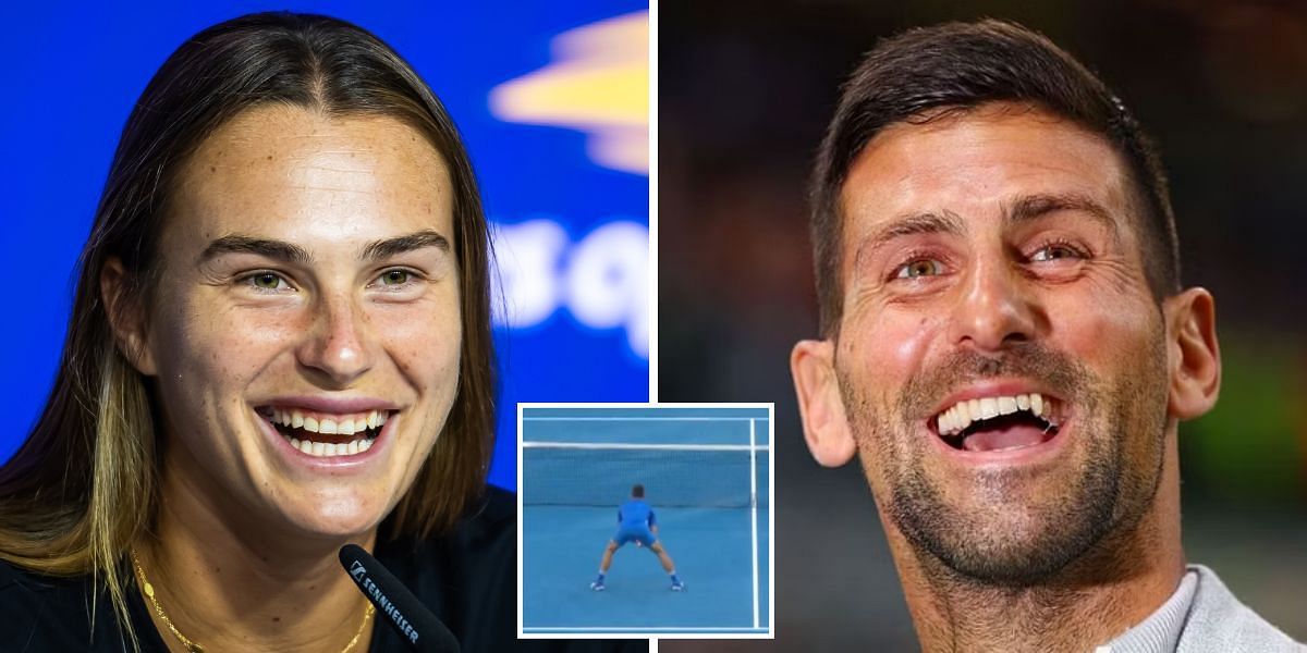 Aryna Sabalenka teases Novak Djokovic during Australian Open charity match, Maria Sakkari jokes 
