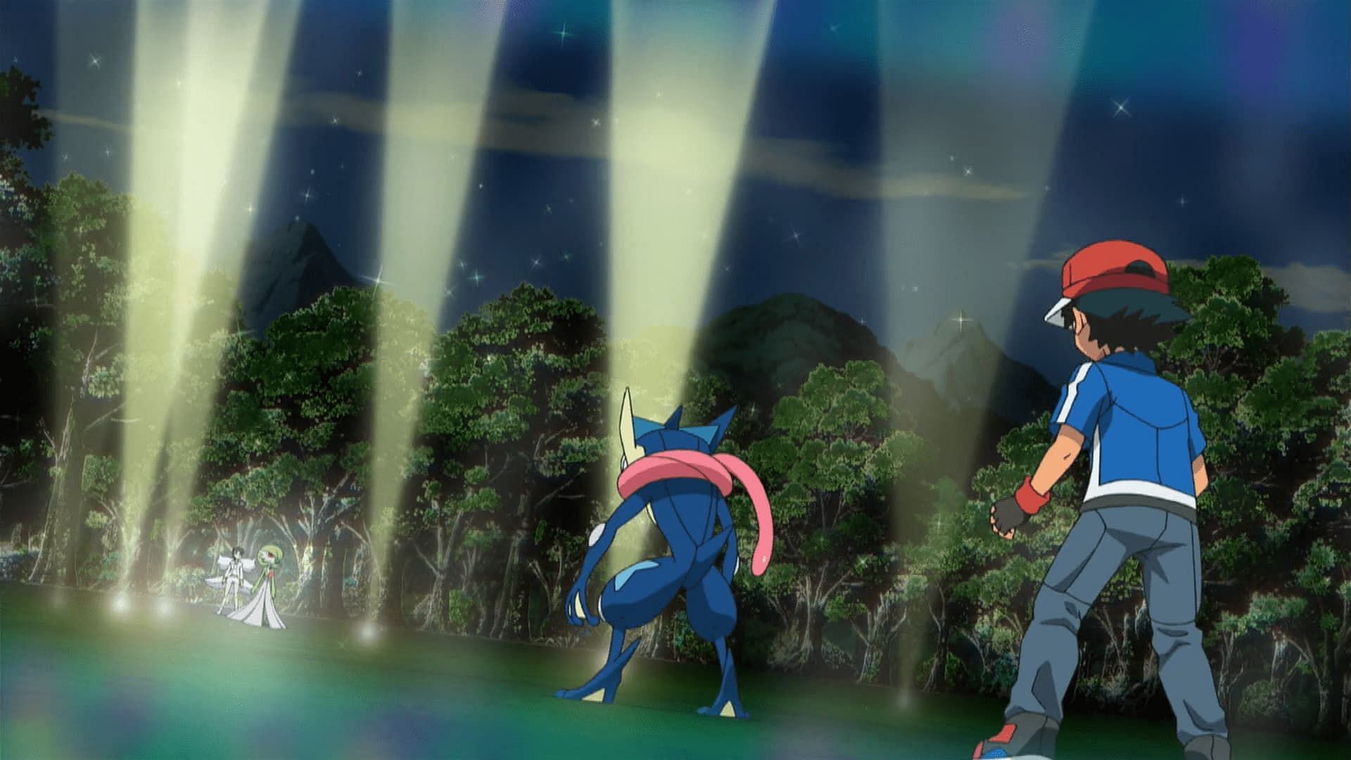 Ash-Greninja gave Champion Gardevior a tough time (Image via The Pokemon Company)