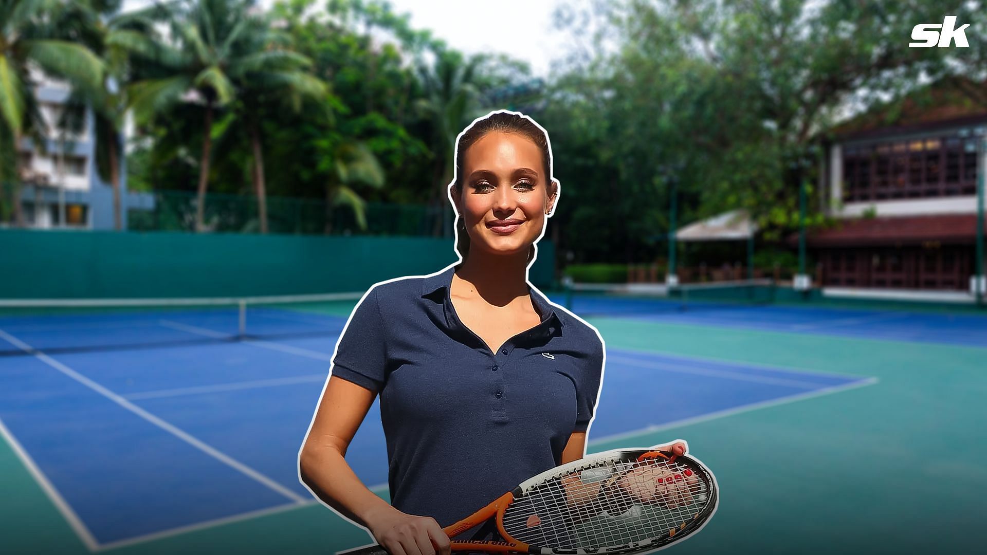 Hannah Davis once showed her tennis skills against journalist Ben Reiter