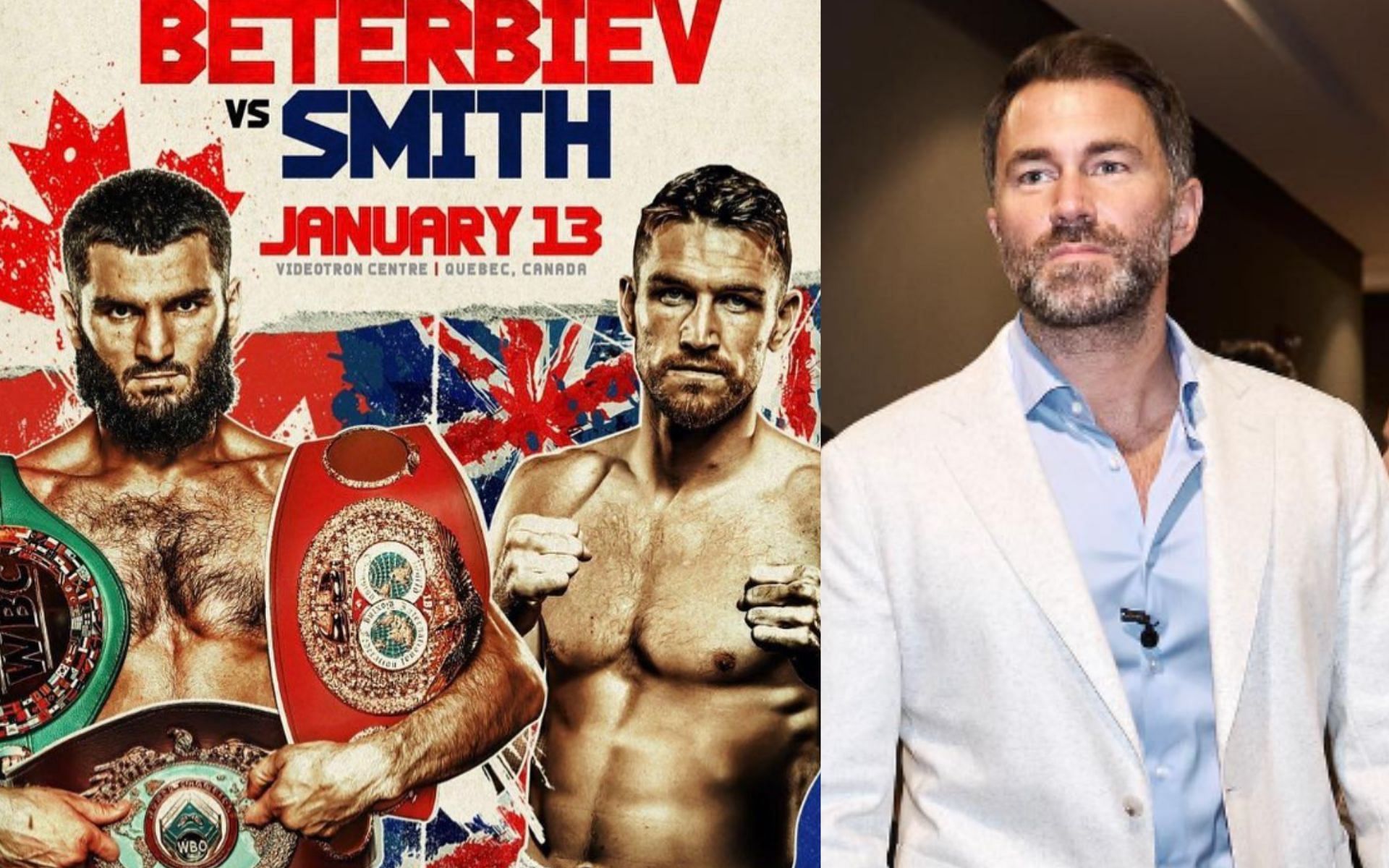 Eddie Hearn (right) shares surprising take on Artur Beterbiev vs. Callum Smith (left) [Images Courtesy: @arturbeterbiev and @eddiehearn on Instagram]