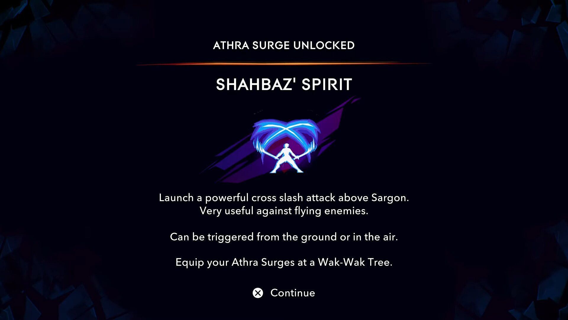You will obtain this Atha Surge ability after you defeat the Alternate Sargon boss (Image via Ubisoft)