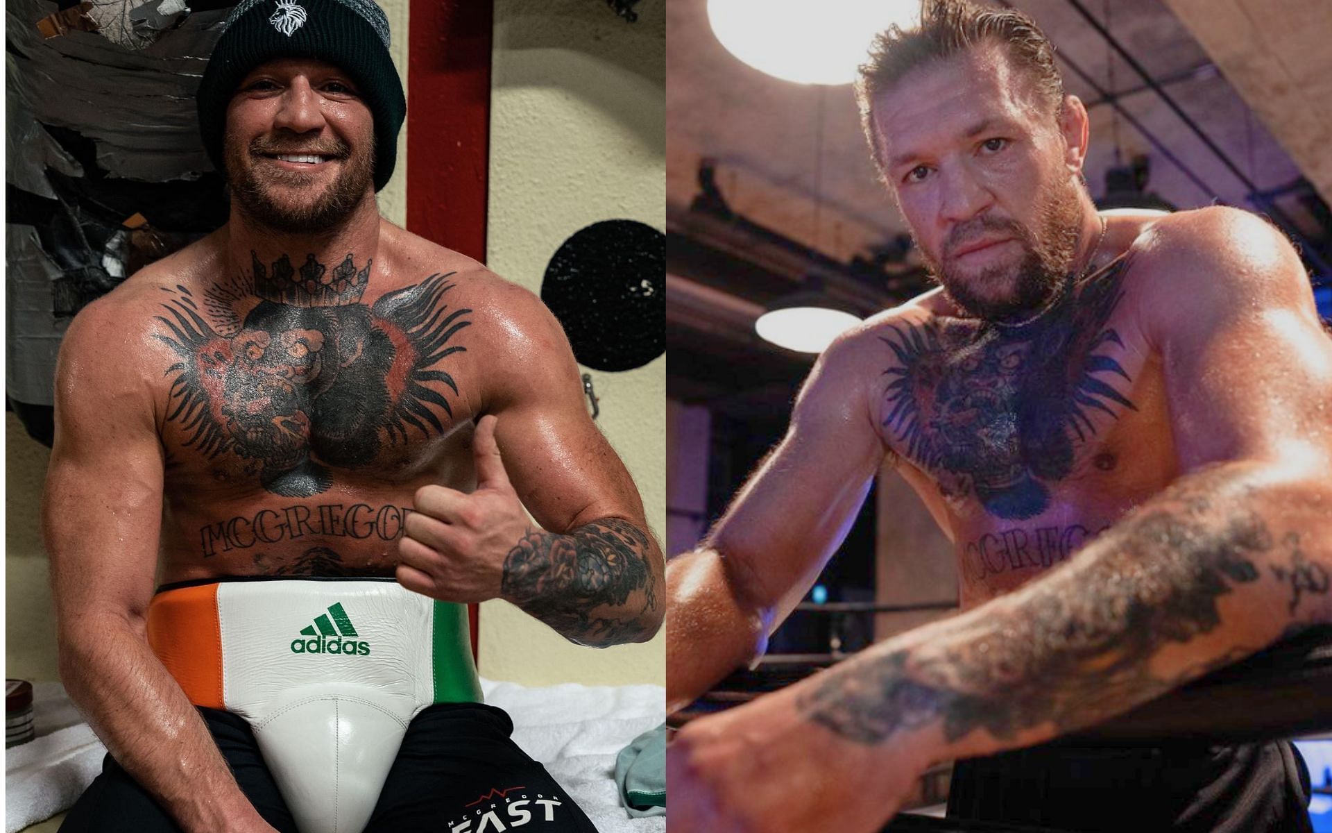 Conor McGregor (pictured) is the most tested fighter in the UFC in 2024 as of right now [Images Courtesy: @thenotoriousmma on X and Instagram]
