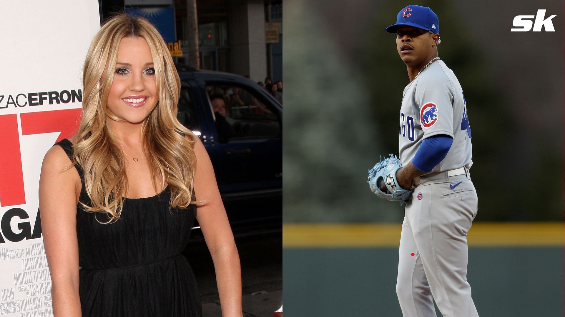 Amanda Byne gave a helping hand to MLB pitcher Marcus Stroman on a Nickelodeon game show