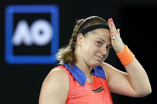 Jelena Ostapenko at the 2023 Australian Open.