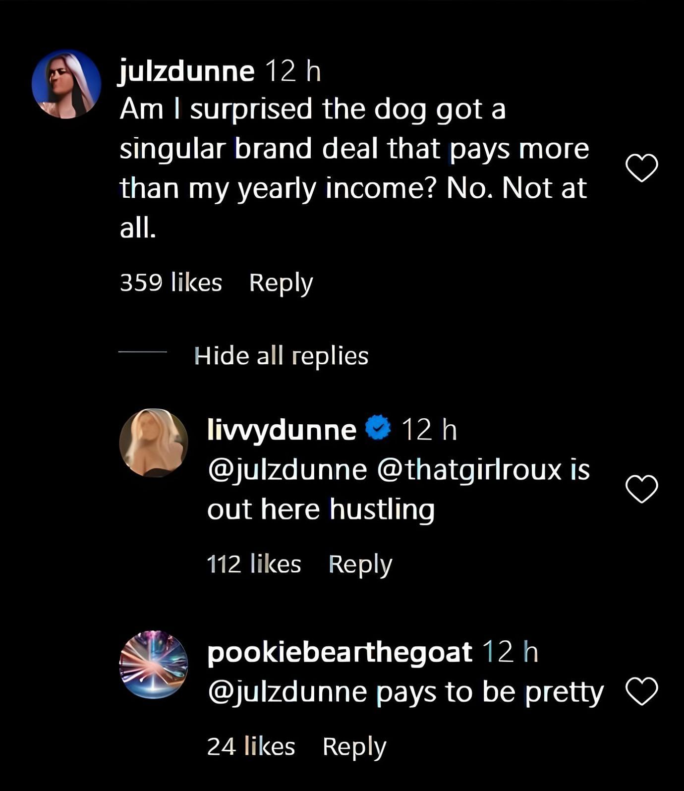 Julz Dunne sparks reactions on Olivia&#039;s puppy&#039;s IG