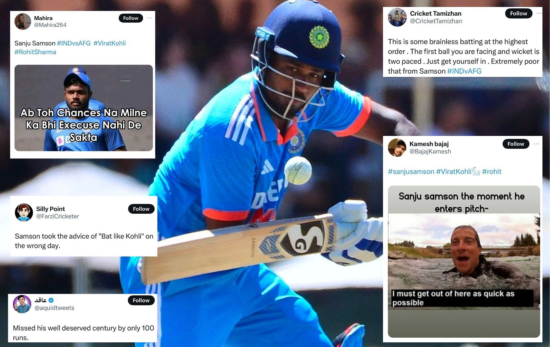 Sanju Samson was trolled by many for the golden duck. 