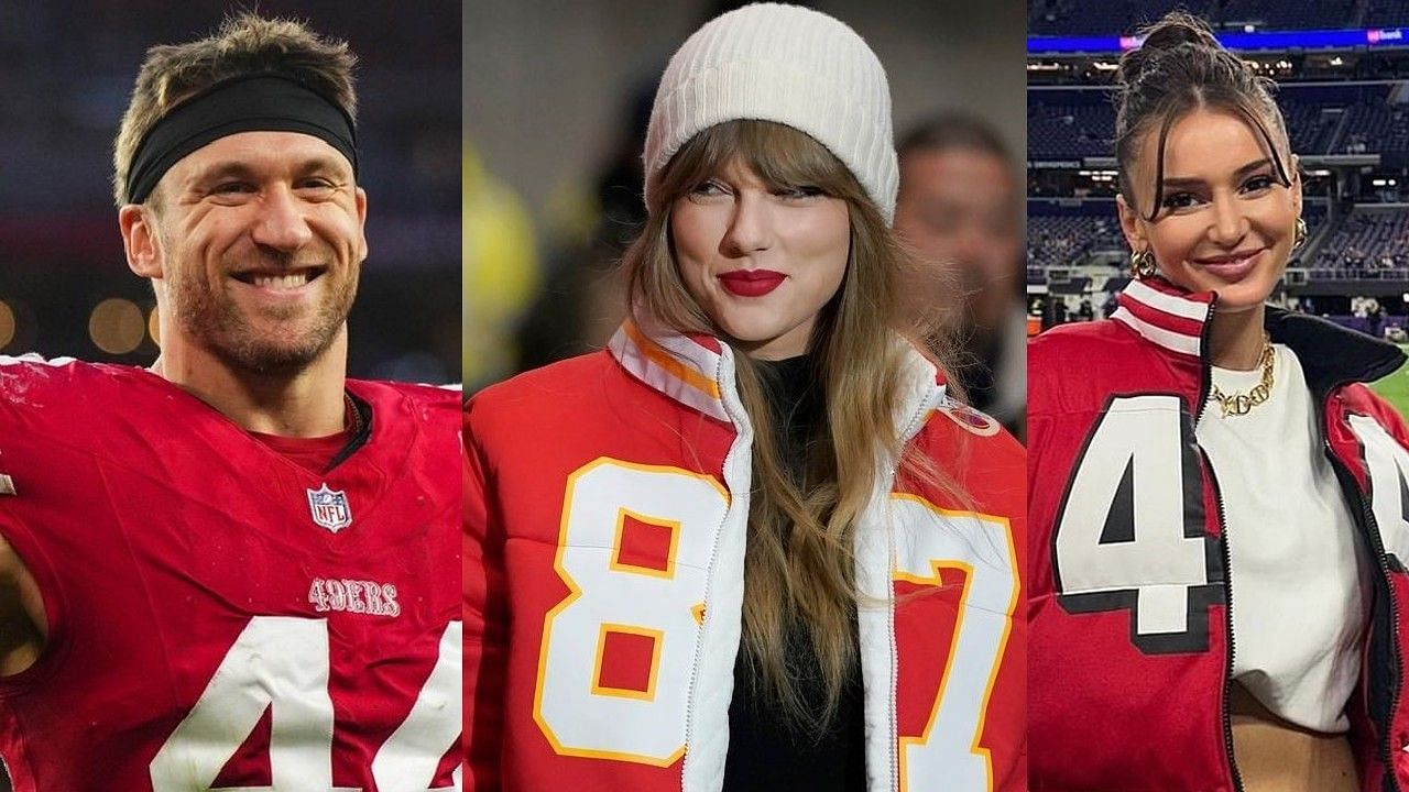 Kyle Juszczyk made sure that everyone knew his wife Kristin designed Taylor Swift