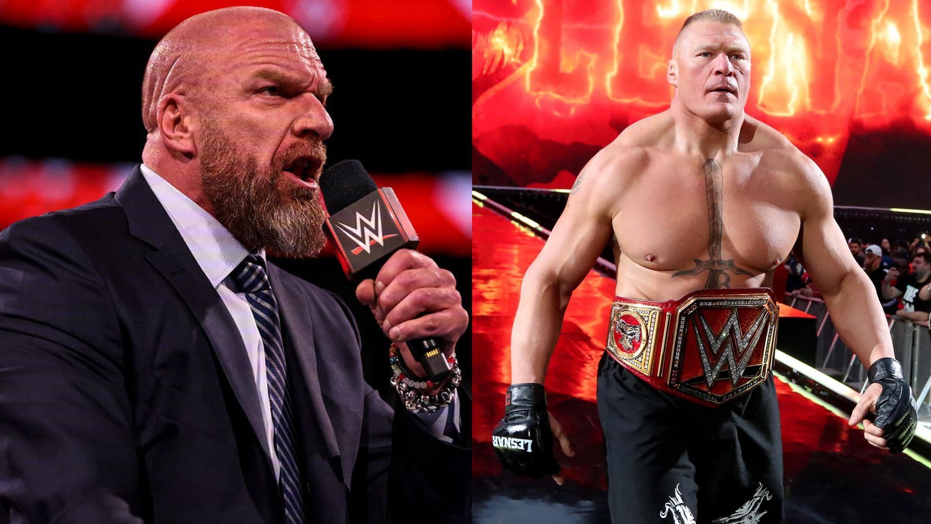 Triple H and Brock Lesnar have feuded in the past!
