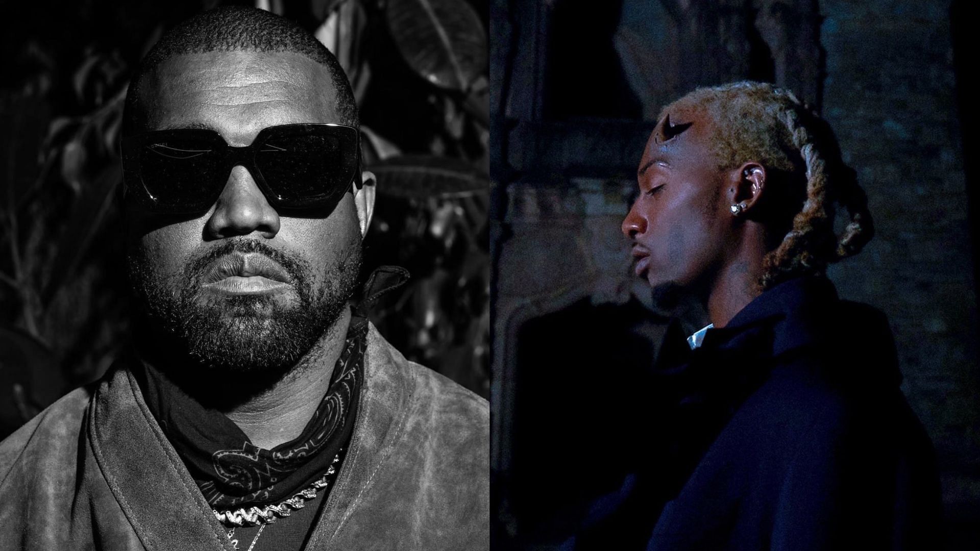 Kanye West and Playboi Carti share DMs about Bianca Censori. (Images via Instagram/@yeezymafia &amp; X/@playboycarti)