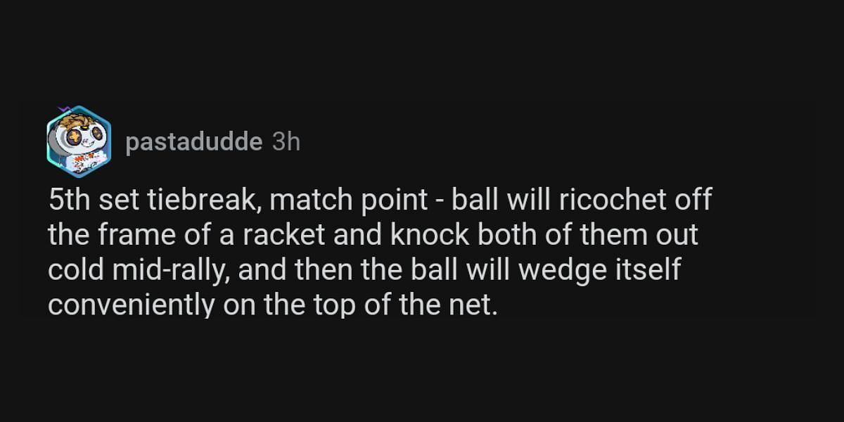 From the tennis subreddit