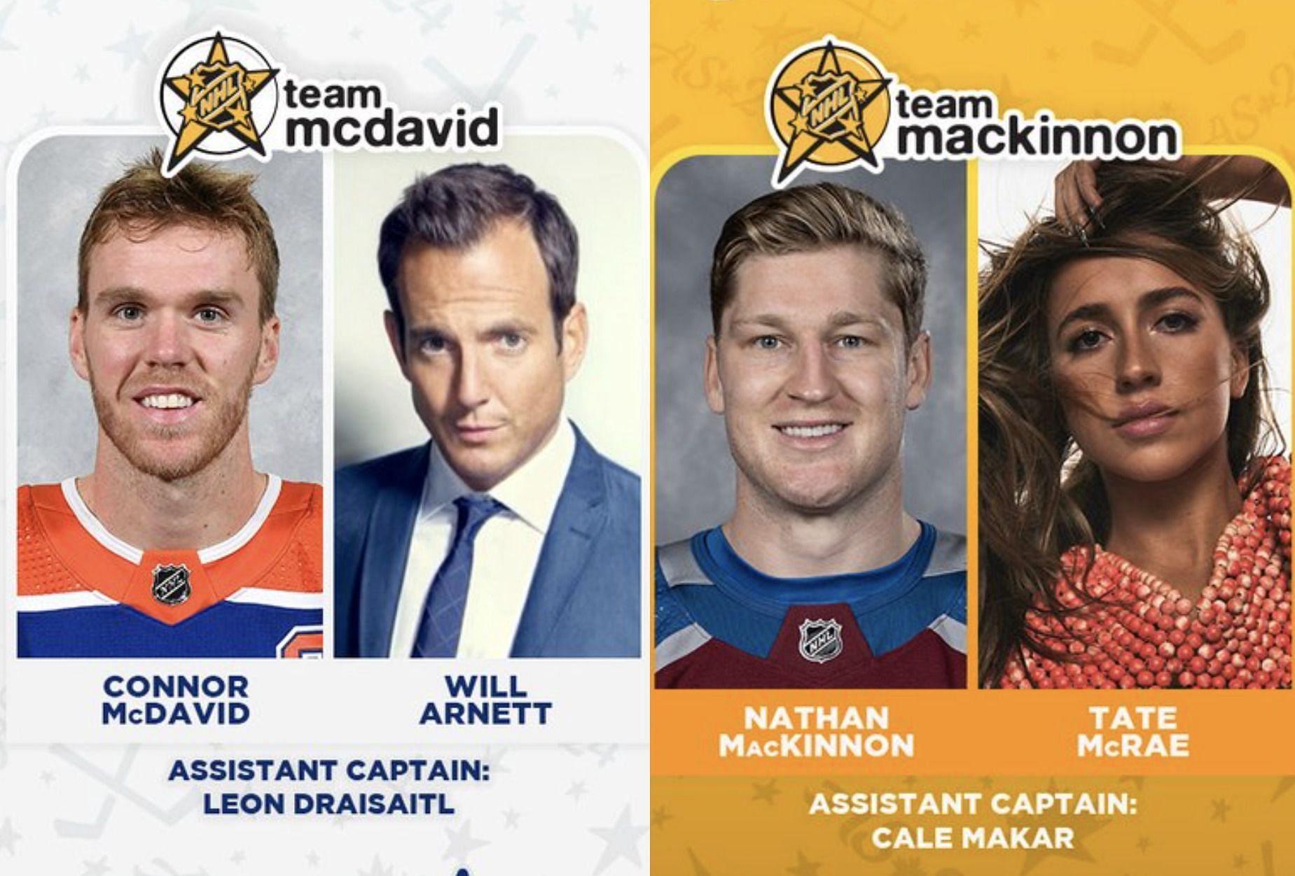 Fans surprised as NHL All-Star Celebrity captains get revealed including Tate McRae, Justin Bieber and more