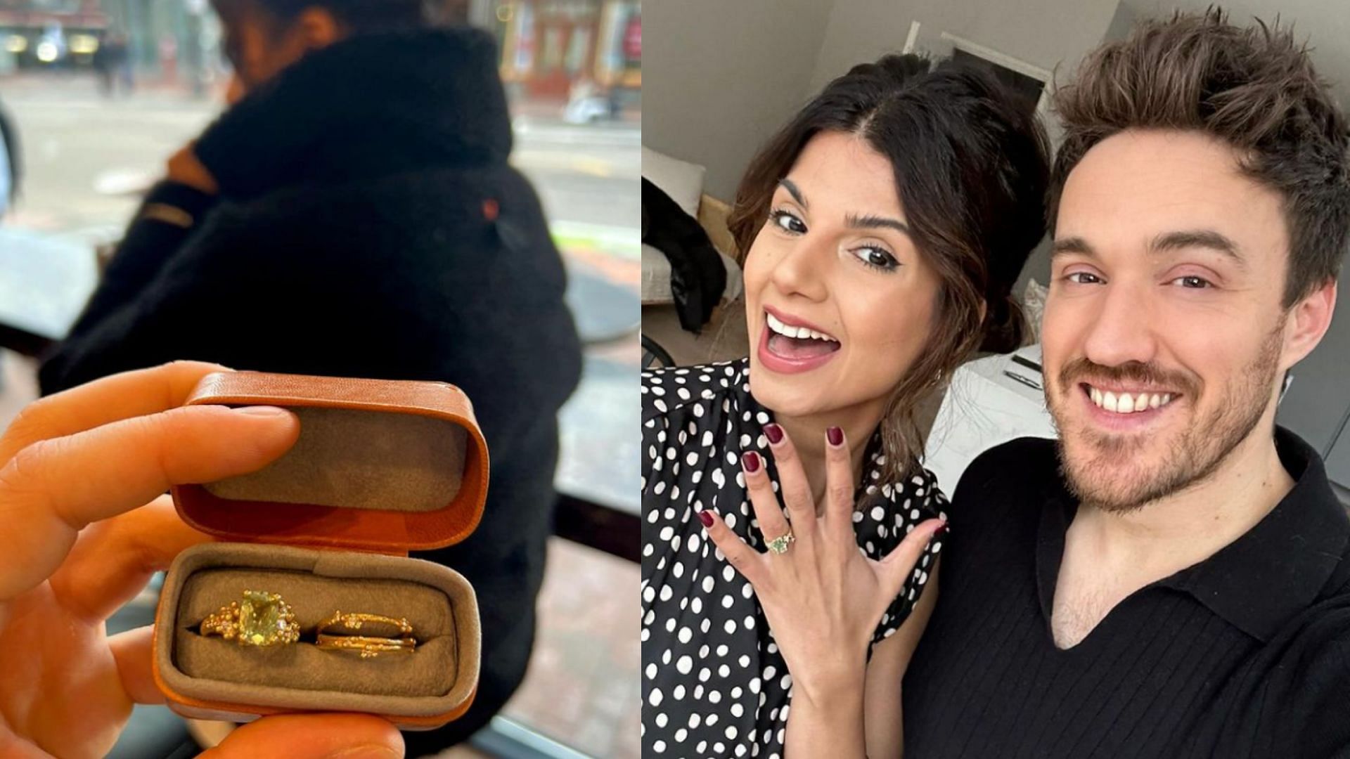 BBC presenter James Stewart got engaged with 2018 Bake Off finalist Ruby Bhogal (Image via Instagram/@rubybhogal)