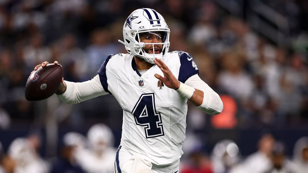 Dallas Cowboys QB Dak Prescott will start in Week 18 of the 2023-24 NFL season